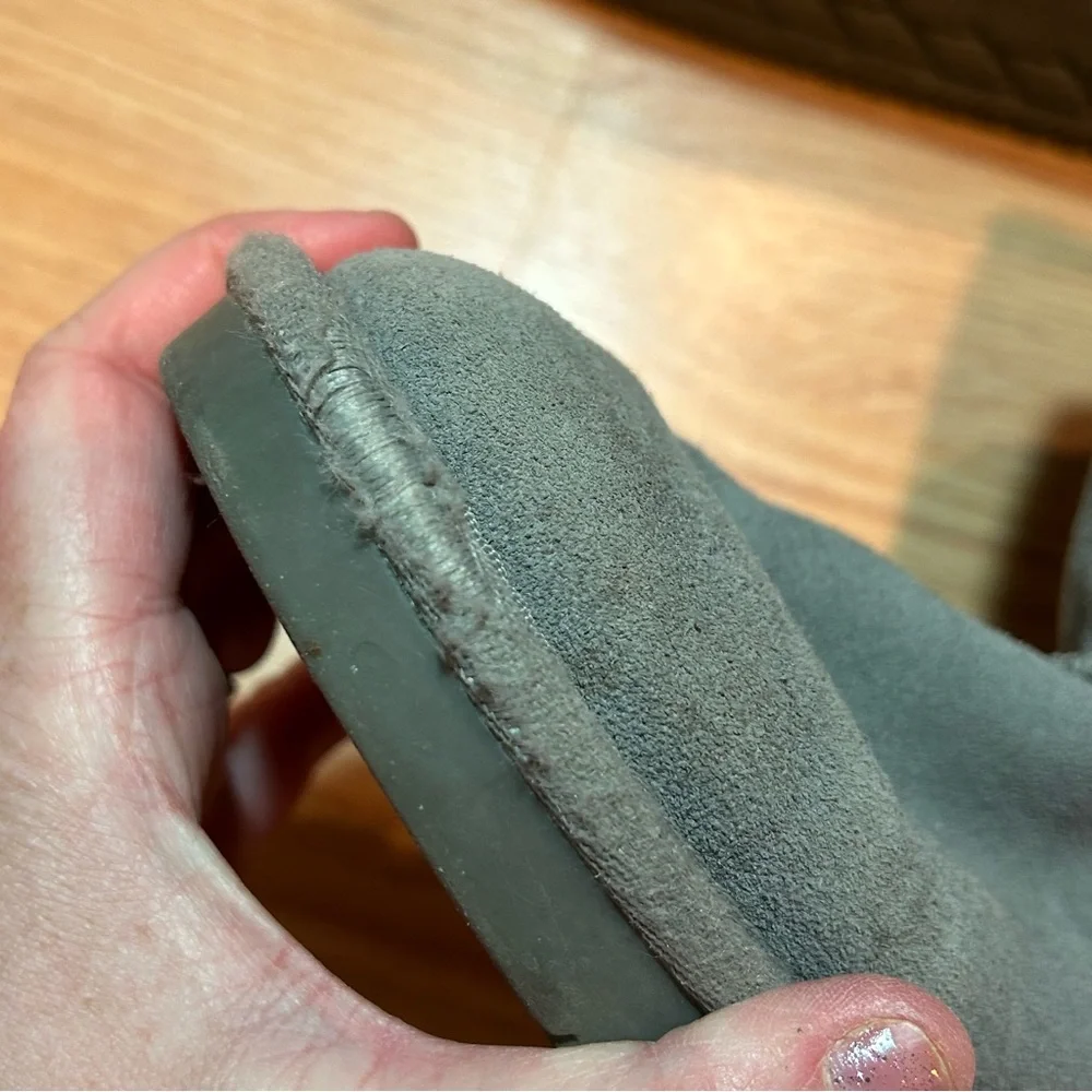 Koolaburra by UGG Victoria Grey Suede‎ Short Winter Boots Girls Size 3